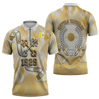 Vatican City Zipper Polo Shirt Catholic Heritage St Peters Square - Coat Of Arms 1929