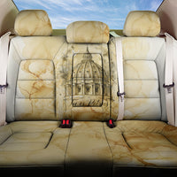 Vatican City St Peters Basilica Back Car Seat Cover Papal Tiara - Tu Es Petrus Catholic Watercolor