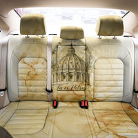 Vatican City St Peters Basilica Back Car Seat Cover Papal Tiara - Tu Es Petrus Catholic Watercolor