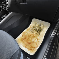 Vatican City St Peters Basilica Car Mats Papal Tiara - Tu Es Petrus Catholic Watercolor