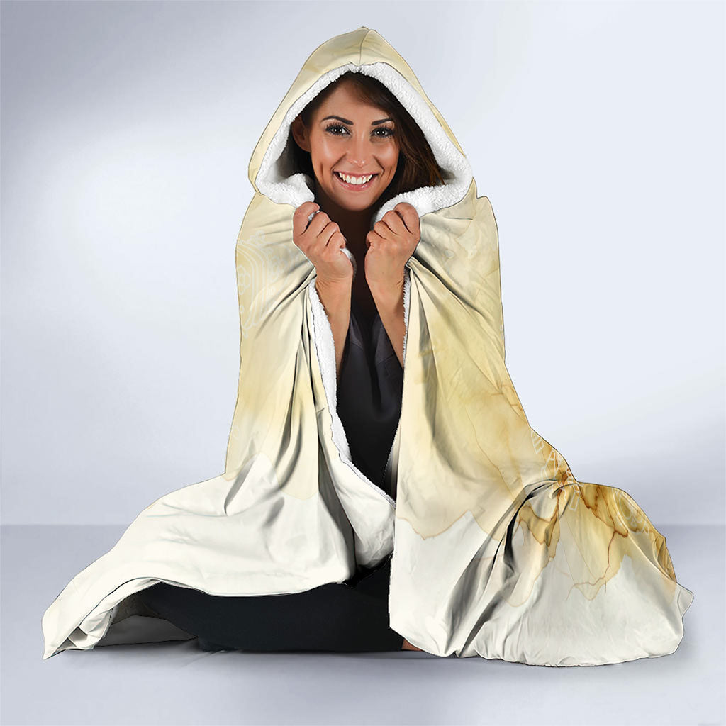 Vatican City St Peters Basilica Hooded Blanket Papal Tiara - Tu Es Petrus Catholic Watercolor