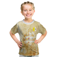 Vatican City St Peters Basilica Kid T Shirt Papal Tiara - Tu Es Petrus Catholic Watercolor