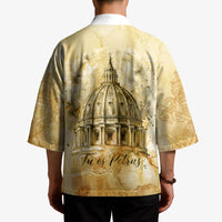 Vatican City St Peters Basilica Kimono Papal Tiara - Tu Es Petrus Catholic Watercolor