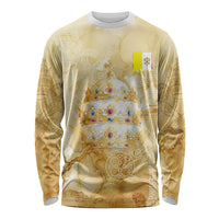Vatican City St Peters Basilica Long Sleeve Shirt Papal Tiara - Tu Es Petrus Catholic Watercolor