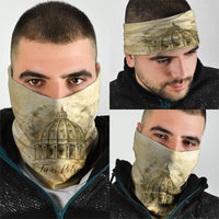 Vatican City St Peters Basilica Neck Gaiter Papal Tiara - Tu Es Petrus Catholic Watercolor