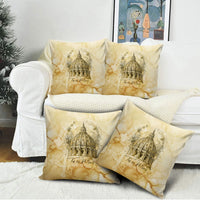 Vatican City St Peters Basilica Pillow Cover Papal Tiara - Tu Es Petrus Catholic Watercolor