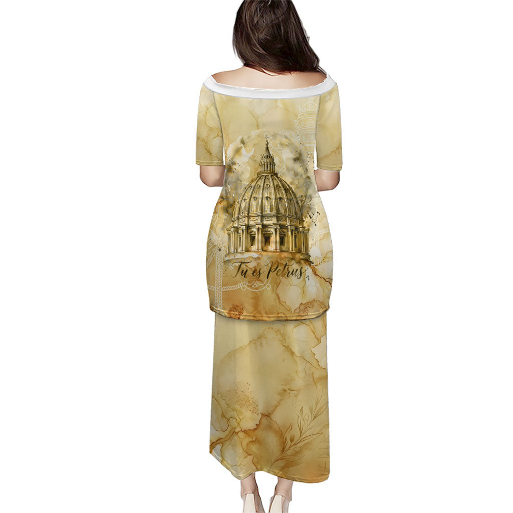 Vatican City St Peters Basilica Puletasi Papal Tiara - Tu Es Petrus Catholic Watercolor