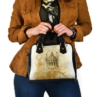 Vatican City St Peters Basilica Shoulder Handbag Papal Tiara - Tu Es Petrus Catholic Watercolor