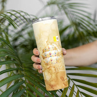 Vatican City St Peters Basilica Skinny Tumbler Papal Tiara - Tu Es Petrus Catholic Watercolor