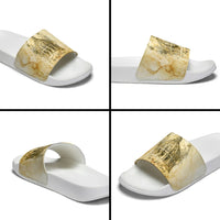 Vatican City St Peters Basilica Slide Sandals Papal Tiara - Tu Es Petrus Catholic Watercolor