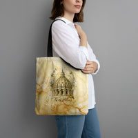 Vatican City St Peters Basilica Tote Bag Papal Tiara - Tu Es Petrus Catholic Watercolor