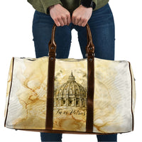 Vatican City St Peters Basilica Travel Bag Papal Tiara - Tu Es Petrus Catholic Watercolor