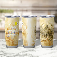 Vatican City St Peters Basilica Tumbler Cup Papal Tiara - Tu Es Petrus Catholic Watercolor