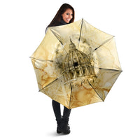 Vatican City St Peters Basilica Umbrella Papal Tiara - Tu Es Petrus Catholic Watercolor