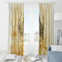 Vatican City St Peters Basilica Window Curtain Papal Tiara - Tu Es Petrus Catholic Watercolor