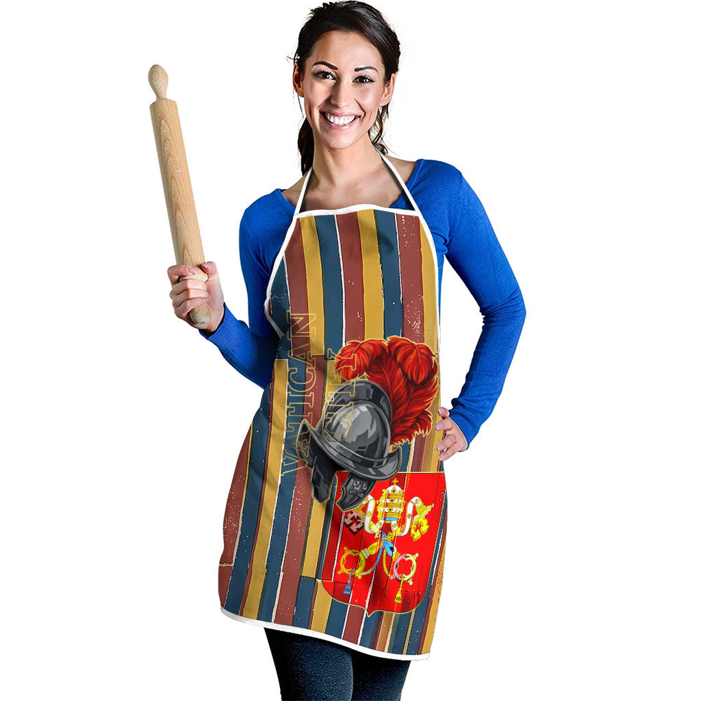 Vatican City Swiss Guard Protectors Of The Holy See Apron Renaissance Uniform Stripes Catholic Military History