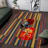 Vatican City Swiss Guard Protectors Of The Holy See Area Rug Renaissance Uniform Stripes Catholic Military History