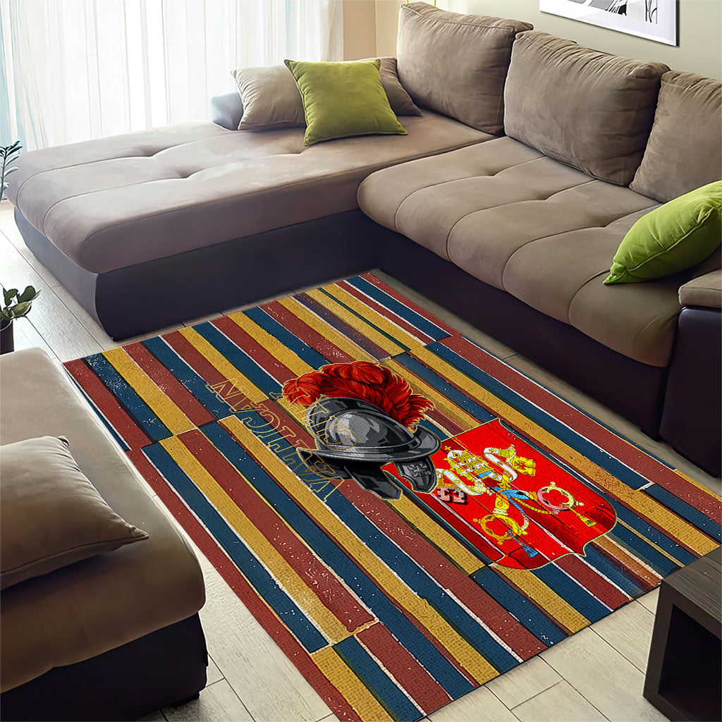 Vatican City Swiss Guard Protectors Of The Holy See Area Rug Renaissance Uniform Stripes Catholic Military History