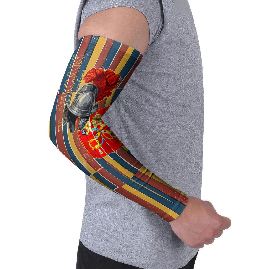 Vatican City Swiss Guard Protectors Of The Holy See Arm Sleeves Renaissance Uniform Stripes Catholic Military History