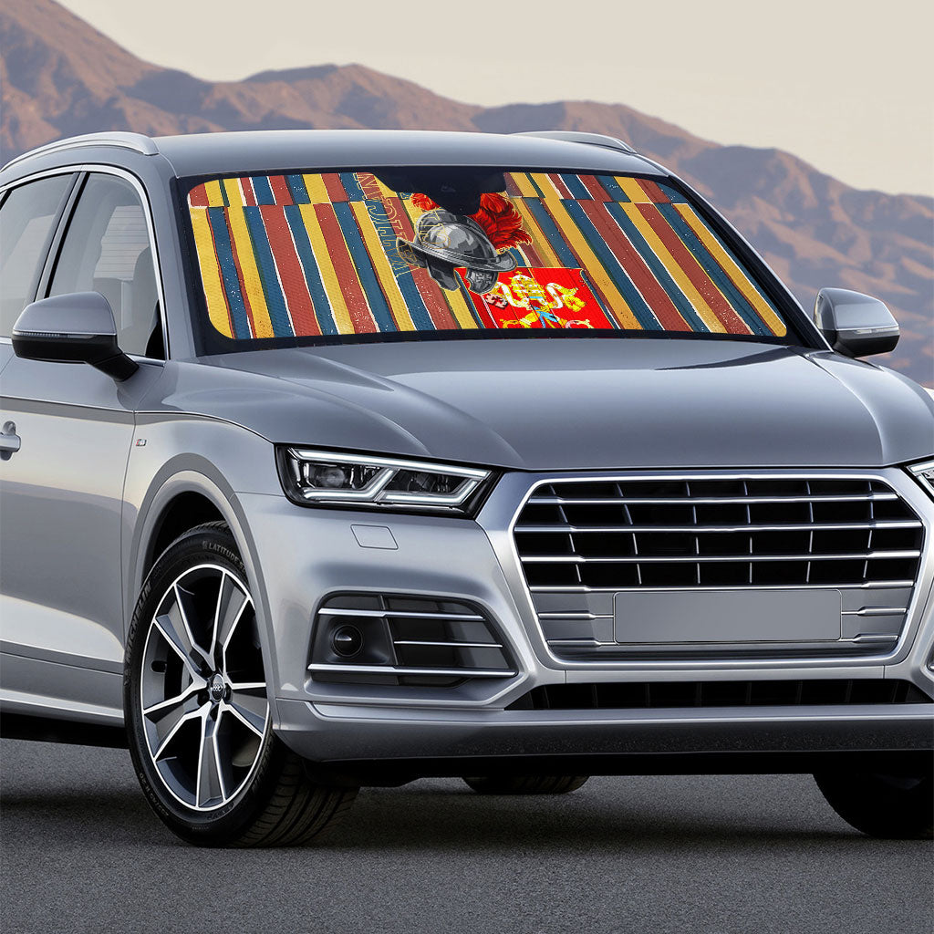 Vatican City Swiss Guard Protectors Of The Holy See Auto Sun Shade Renaissance Uniform Stripes Catholic Military History