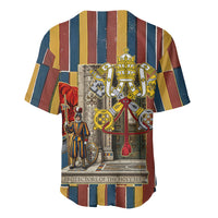 Vatican City Swiss Guard Protectors Of The Holy See Baseball Jersey Renaissance Uniform Stripes Catholic Military History
