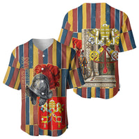 Vatican City Swiss Guard Protectors Of The Holy See Baseball Jersey Renaissance Uniform Stripes Catholic Military History