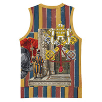 Vatican City Swiss Guard Protectors Of The Holy See Basketball Jersey Renaissance Uniform Stripes Catholic Military History