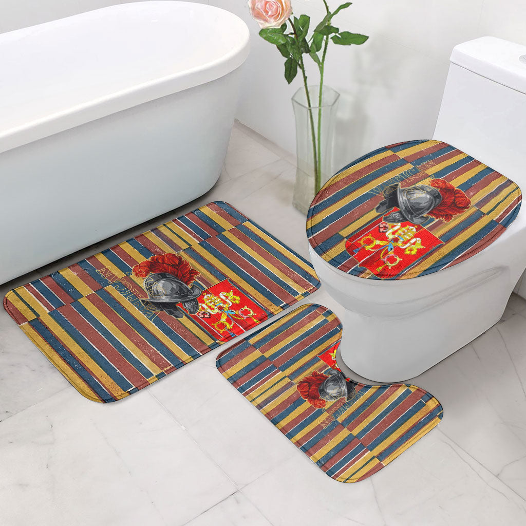Vatican City Swiss Guard Protectors Of The Holy See Bathroom Set Renaissance Uniform Stripes Catholic Military History