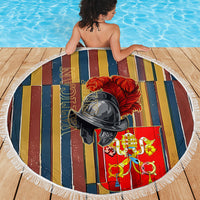 Vatican City Swiss Guard Protectors Of The Holy See Beach Blanket Renaissance Uniform Stripes Catholic Military History