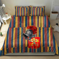 Vatican City Swiss Guard Protectors Of The Holy See Bedding Set Renaissance Uniform Stripes Catholic Military History