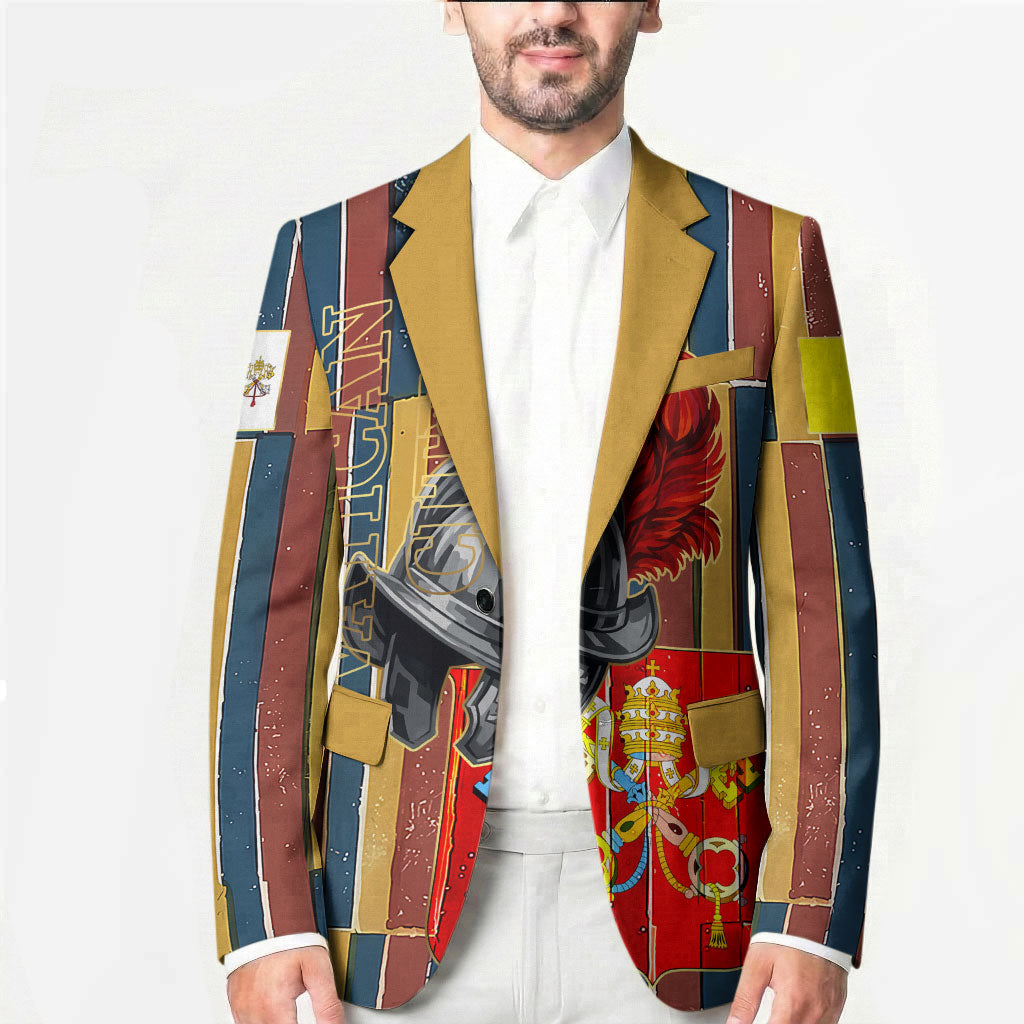 Vatican City Swiss Guard Protectors Of The Holy See Blazer Renaissance Uniform Stripes Catholic Military History