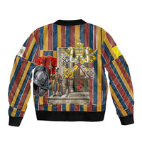 Vatican City Swiss Guard Protectors Of The Holy See Bomber Jacket Renaissance Uniform Stripes Catholic Military History