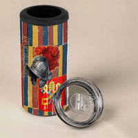 Vatican City Swiss Guard Protectors Of The Holy See 4 in 1 Can Cooler Tumbler Renaissance Uniform Stripes Catholic Military History