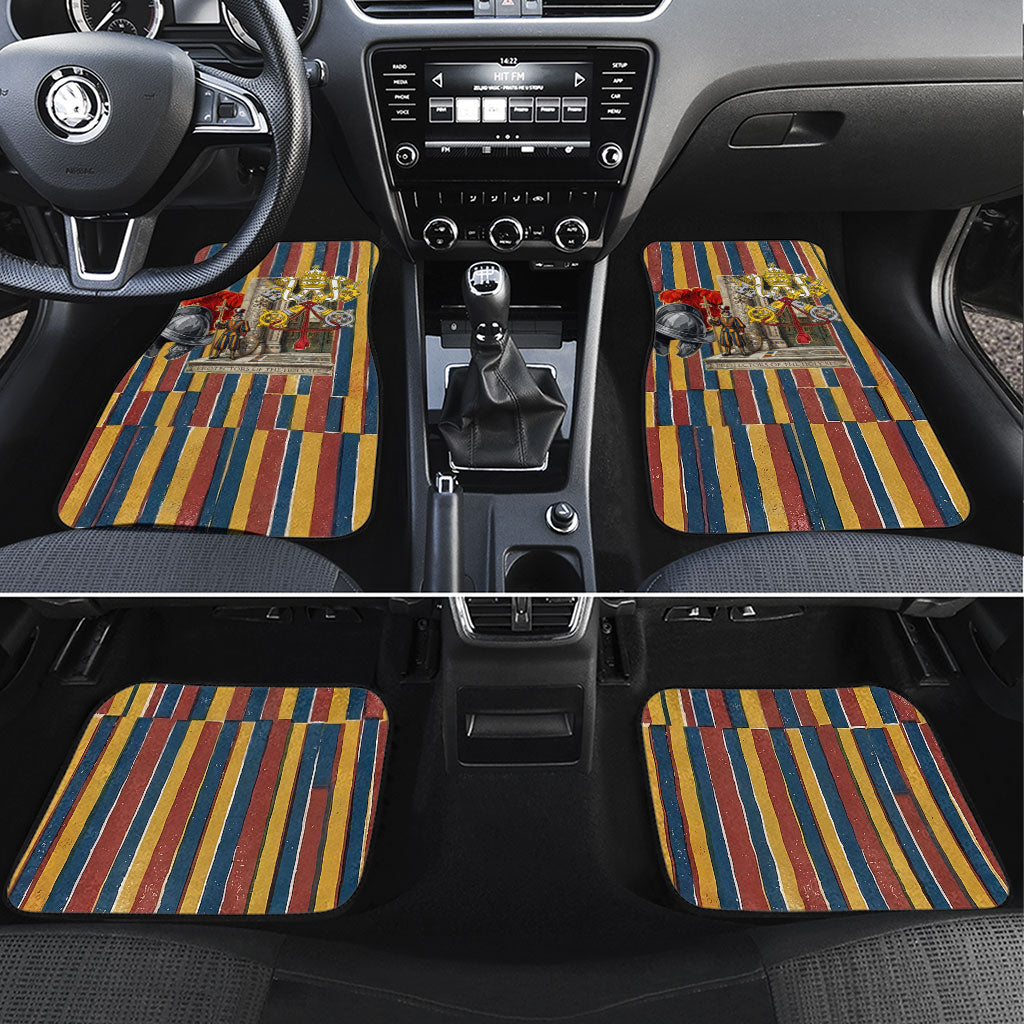 Vatican City Swiss Guard Protectors Of The Holy See Car Mats Renaissance Uniform Stripes Catholic Military History