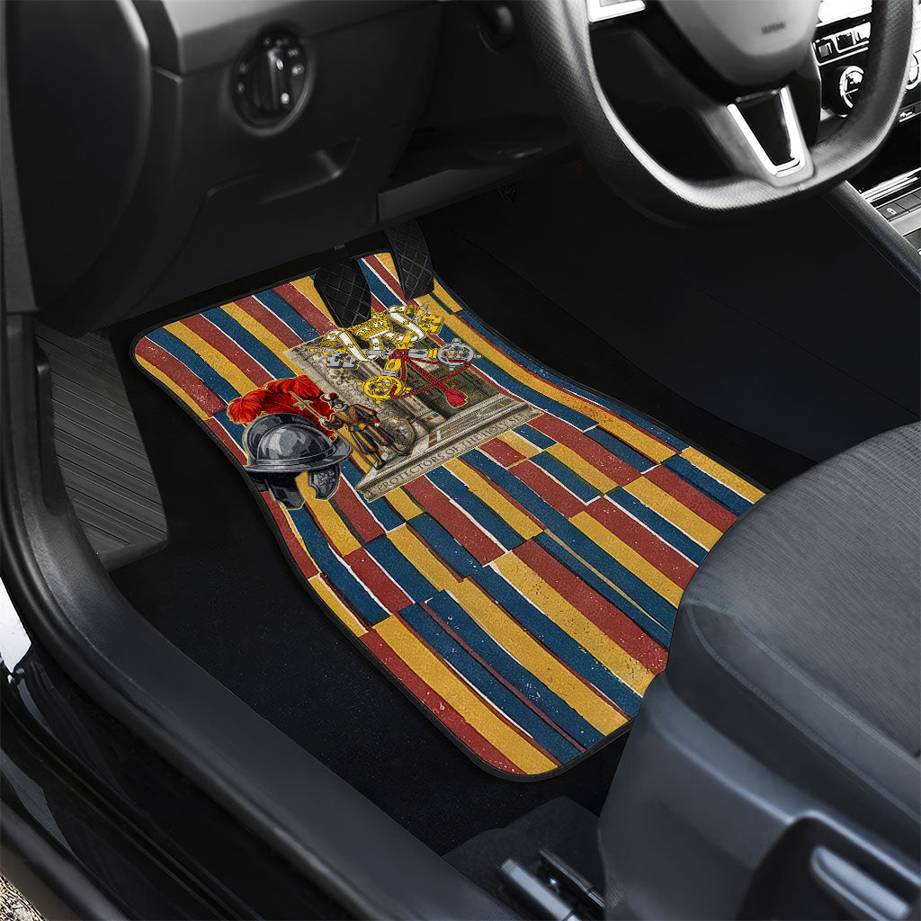 Vatican City Swiss Guard Protectors Of The Holy See Car Mats Renaissance Uniform Stripes Catholic Military History