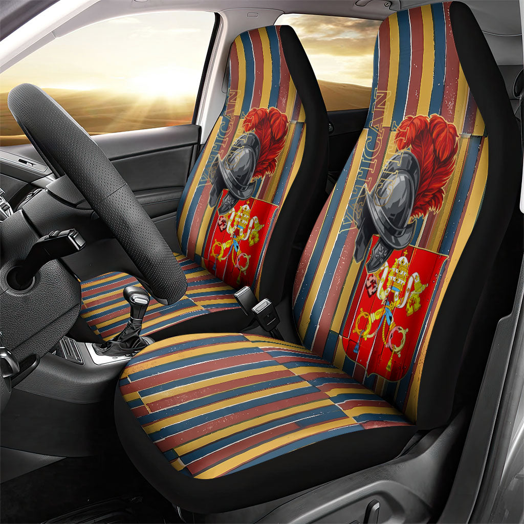 Vatican City Swiss Guard Protectors Of The Holy See Car Seat Cover Renaissance Uniform Stripes Catholic Military History