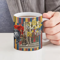 Vatican City Swiss Guard Protectors Of The Holy See Ceramic Mug Renaissance Uniform Stripes Catholic Military History