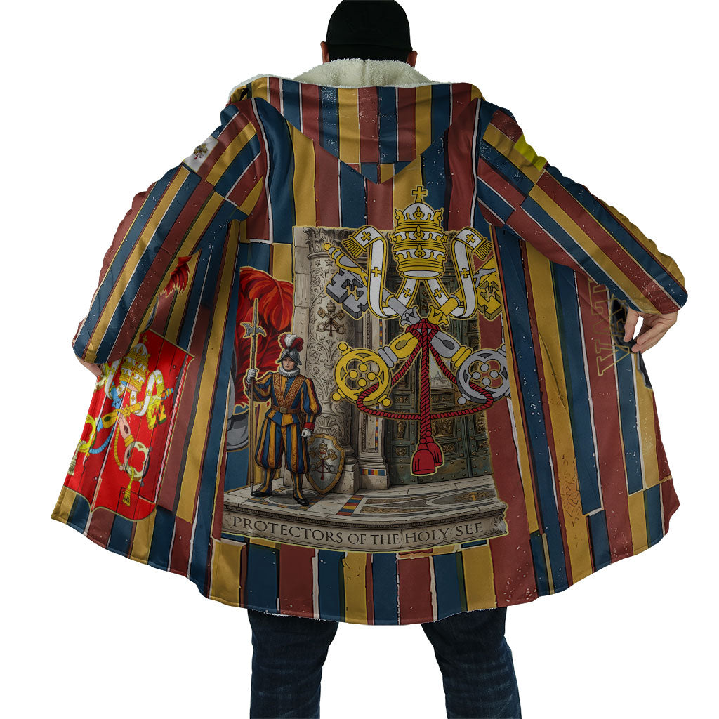Vatican City Swiss Guard Protectors Of The Holy See Cloak Renaissance Uniform Stripes Catholic Military History