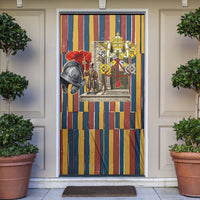 Vatican City Swiss Guard Protectors Of The Holy See Door Cover Renaissance Uniform Stripes Catholic Military History