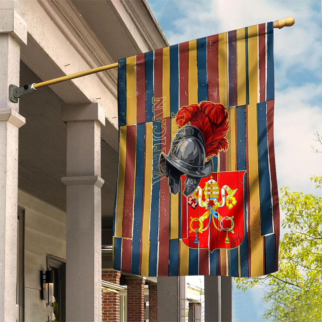 Vatican City Swiss Guard Protectors Of The Holy See Garden Flag Renaissance Uniform Stripes Catholic Military History