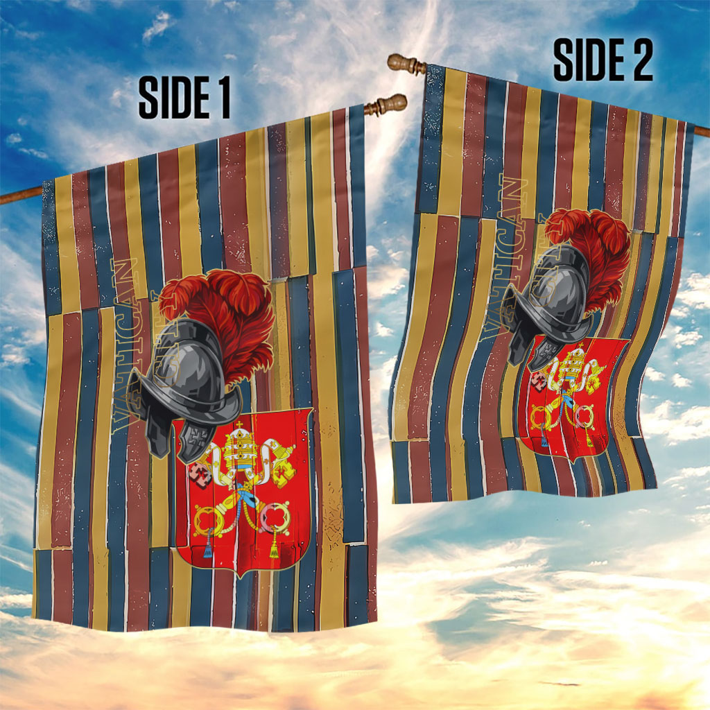 Vatican City Swiss Guard Protectors Of The Holy See Garden Flag Renaissance Uniform Stripes Catholic Military History