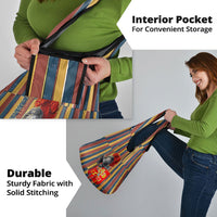 Vatican City Swiss Guard Protectors Of The Holy See Grocery Bag Renaissance Uniform Stripes Catholic Military History