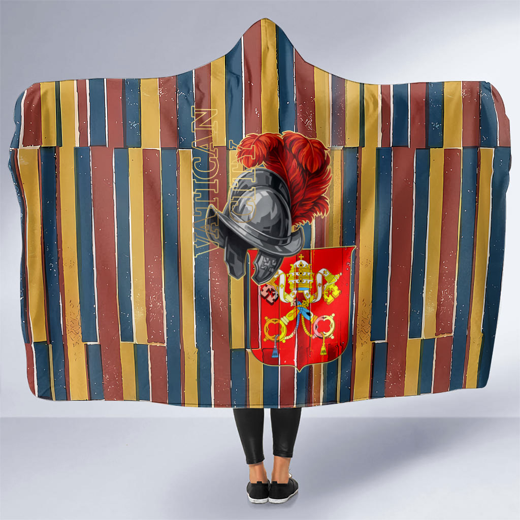 Vatican City Swiss Guard Protectors Of The Holy See Hooded Blanket Renaissance Uniform Stripes Catholic Military History