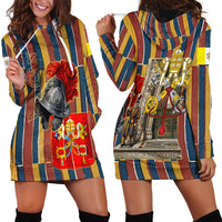 Vatican City Swiss Guard Protectors Of The Holy See Hoodie Dress Renaissance Uniform Stripes Catholic Military History