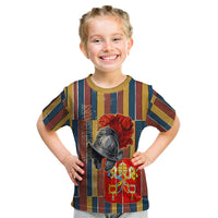 Vatican City Swiss Guard Protectors Of The Holy See Kid T Shirt Renaissance Uniform Stripes Catholic Military History