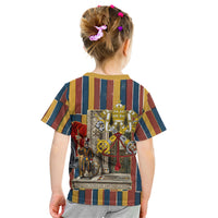 Vatican City Swiss Guard Protectors Of The Holy See Kid T Shirt Renaissance Uniform Stripes Catholic Military History