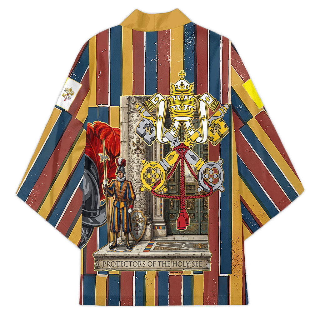 Vatican City Swiss Guard Protectors Of The Holy See Kimono Renaissance Uniform Stripes Catholic Military History
