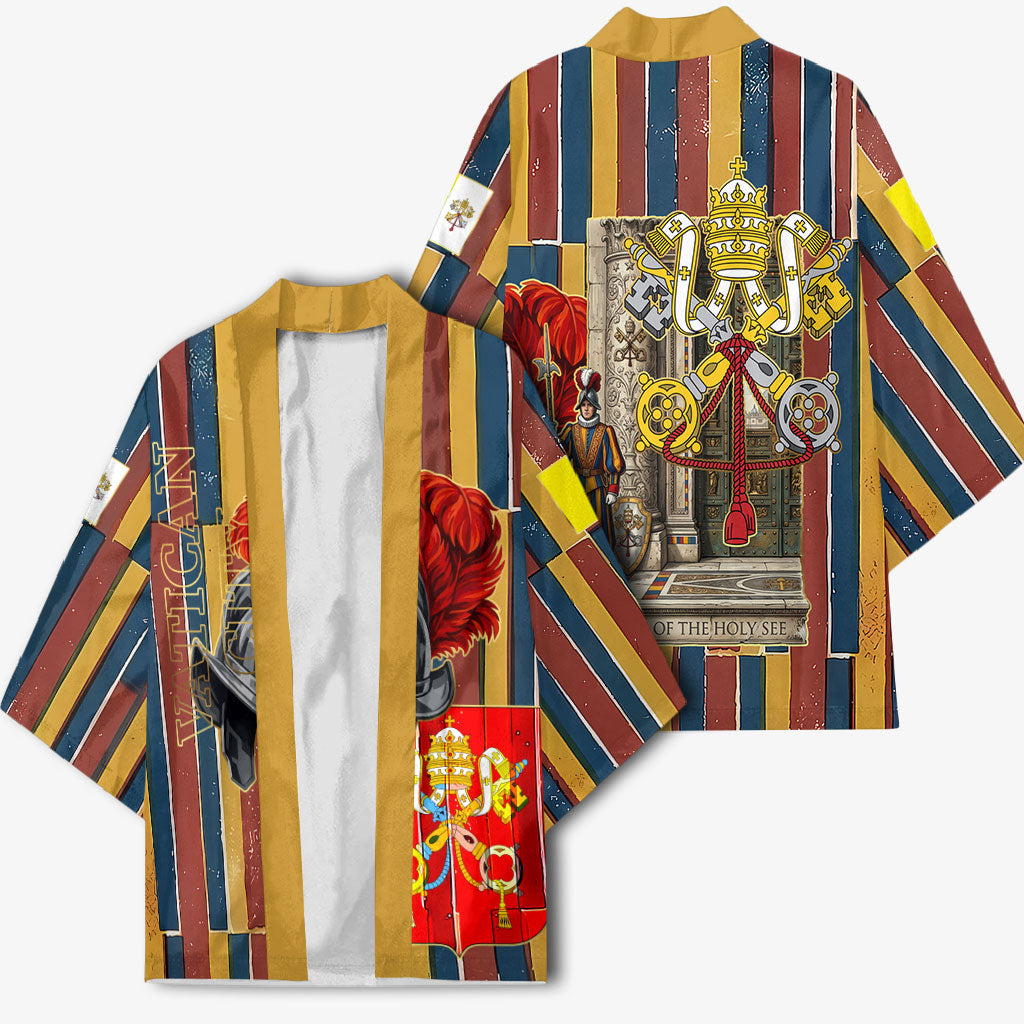 Vatican City Swiss Guard Protectors Of The Holy See Kimono Renaissance Uniform Stripes Catholic Military History