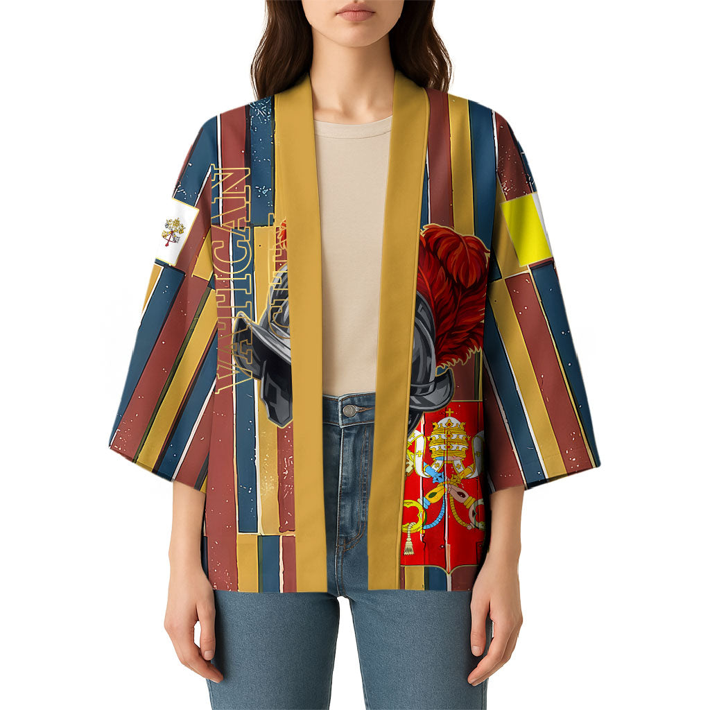 Vatican City Swiss Guard Protectors Of The Holy See Kimono Renaissance Uniform Stripes Catholic Military History