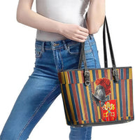 Vatican City Swiss Guard Protectors Of The Holy See Leather Tote Bag Renaissance Uniform Stripes Catholic Military History